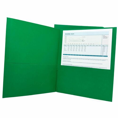 Portfolio, 2-Pocket, Green 25/BX