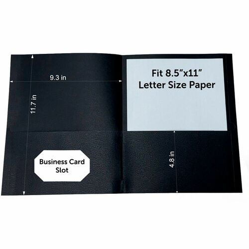 Portfolio, 2 Pocket, Black 25/BX