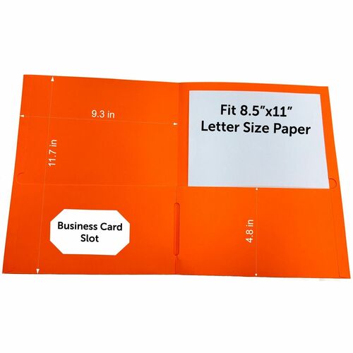 Portfolio, 2-Pocket, Bright Orange 25/BX