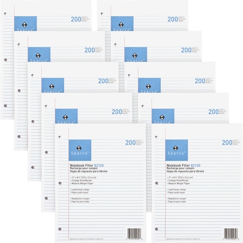 Paper, Filler, Ceiling, 11x8.5, 200 Sheets 10/BD