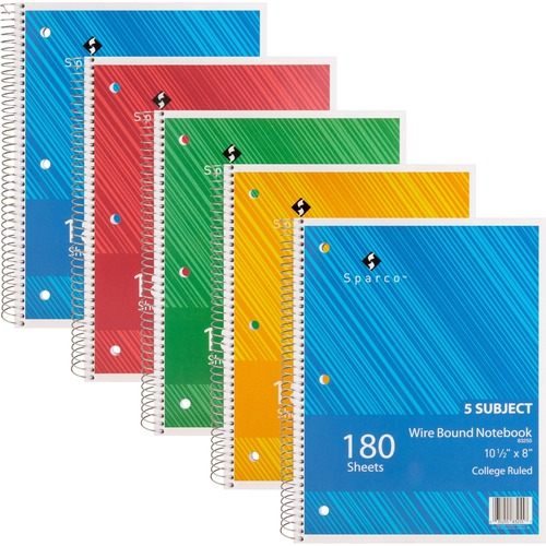 Notebook, Wire, College, 5 Sub, 180 5/BD