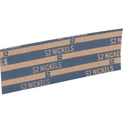 Coin Wrapper, 60 lb., Nickels, 2.00, Blue 1000/PK
