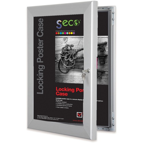 Case, Poster, Locking, 11x17, Silver