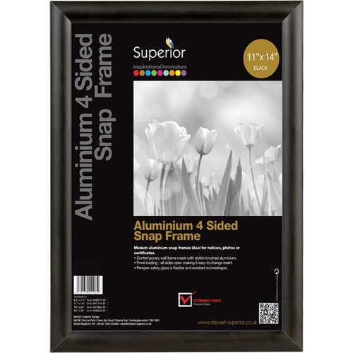 Snapframe, Aluminum, 11x14, Black