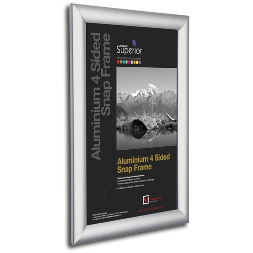 Frame, Snap, Aluminum, 1" Profile, 11" x 14", Silver