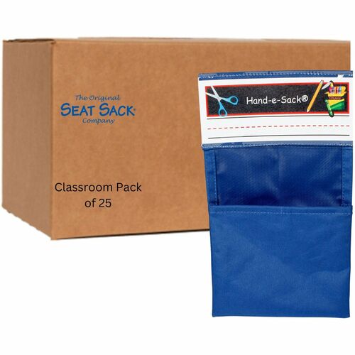Pouch, Desk, Adhesive, Blue 25/CT