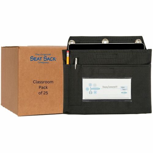 Pouch, Tablet, Desk, Large, Black 25/CT