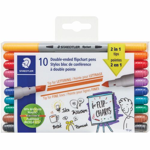 Marker, Dry Erase, Twin Tip 10/PK