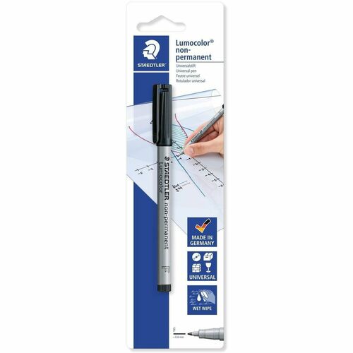 Markers, Erasable on Film, Fine Point, Black 10/BX