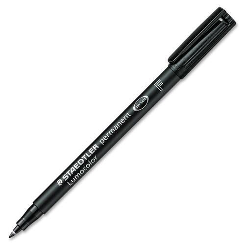 Marker, Permanent, Lumocolor, Fine, Black 10/BX