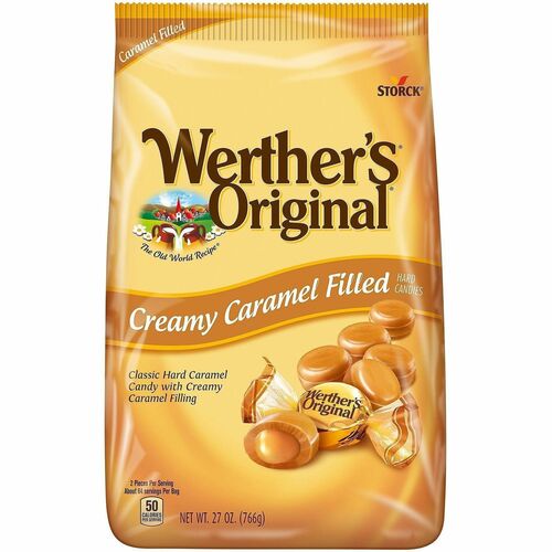 Candies, Werther's, Hard, Caramel, Creamy Center, 27 oz