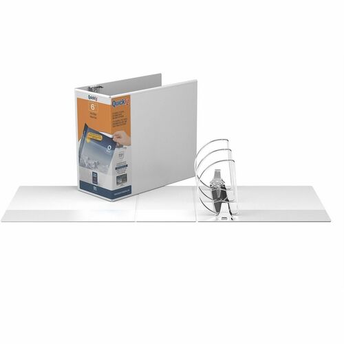 Binder, Quickfit, D-Rings, 6 Inch, White