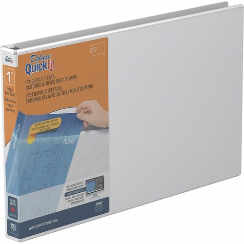 Binder, Quick Fit, Ledger, D-Ring, 1"