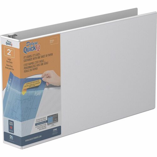 Binder, Quick Fit, Ledger, D-Ring, 2"
