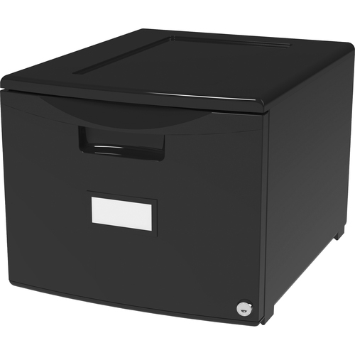 Filing Drawer, Stackable, 14-3/4" W x 18-1/4" L x 12-3/4" H, Black