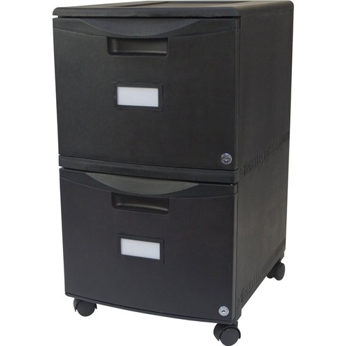 File, Mobile, 2 Drawer, Black