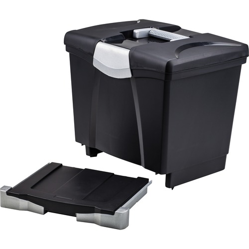 File Box With Drawer, Gray