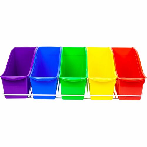 Bin, Book, With Rack, Large, Assorted 5/CT