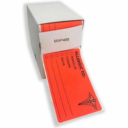 Label, Allergy, Flured 100/RL