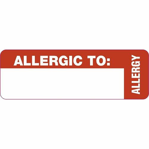 Label, Wrap, To, Allergic, 3X1 500/RL