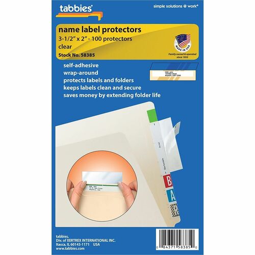 Protector, Label/Folder, Self-Adhesive 100/PK