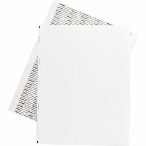 Transcription Labels, Unruled, 1 Per Sheet, 8-1/2" x 11", White 100/BX