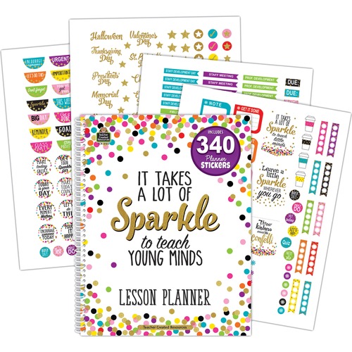Planner, Lesson, Confetti