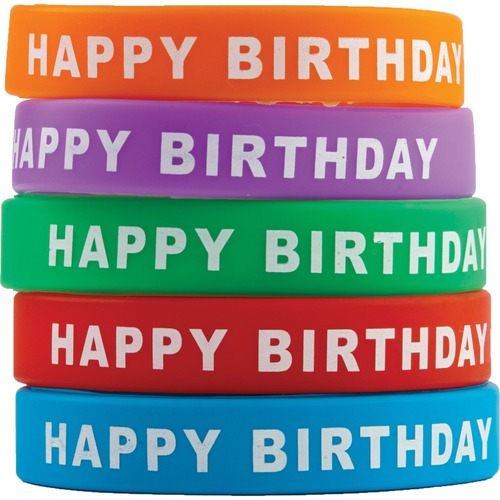 Set, Wristbands, Happy Birthday 10/ST