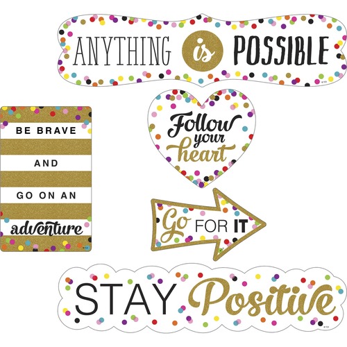 Set, Accents, Positive, Cling 10/PK