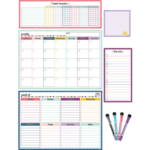 Set, Calendar, Dry-Erase, Magnet