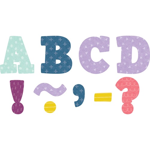 Set, Letters, Magnet, Black, Happyday, 3"