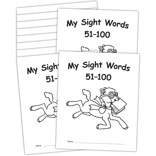Set, Books, Sight Words, 51-100 10/PK