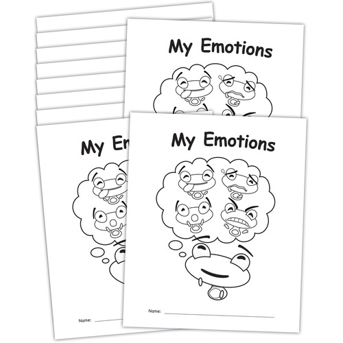 Books, My Emotions, Blank, Wet Erase 10/PK