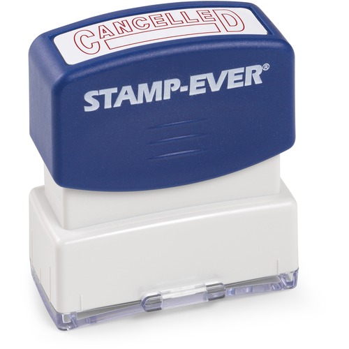 Stamp, Pre-Inked, "Canceled", 9/16" x 1-11/16" Impression, Red