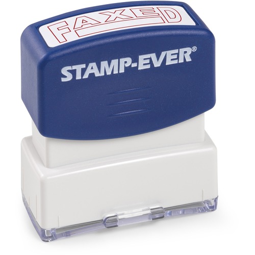 Stamp, Pre-Ink, Faxed, Red