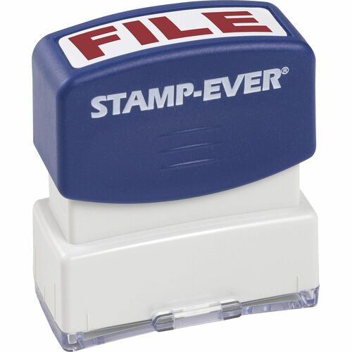 Stamp, Preink, File, Red