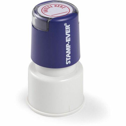 Stamp, Pre Ink, Initial Here, Red