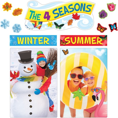 Poster Set, 4 Seasons, 34 Pcs, 10-3/4" x 16-1/8", Multi
