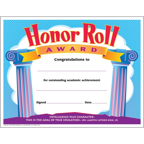 Award, Honor Roll 30/PK
