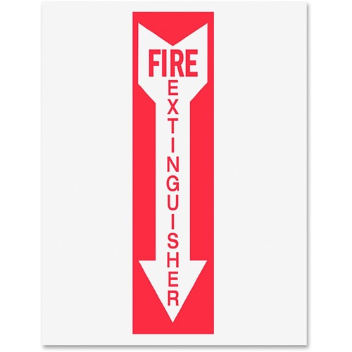 Insert, Sign, Fire Extinguisher 6/PK