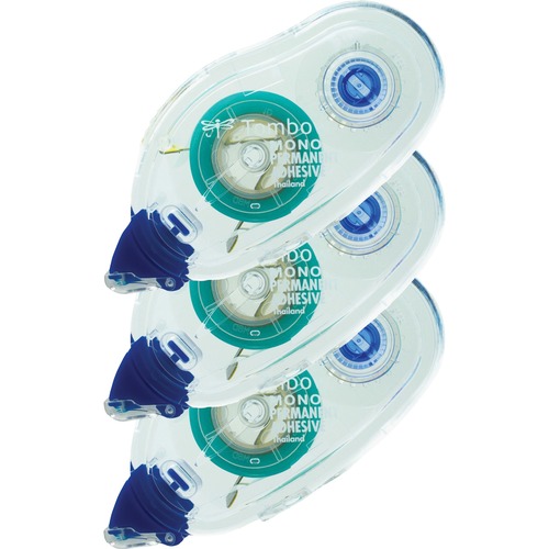 Adhesive, Refill, Permanent, 3 3/PK