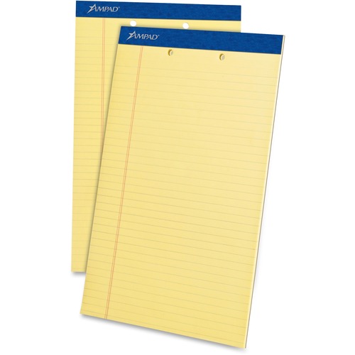 Pad, Legal, 8.5x14, 2 Hole, 50 Sheets, Ca 12/DZ