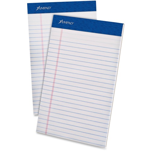 Pad, Jr Legal, 5x8, 50 Sheet, White 12/DZ