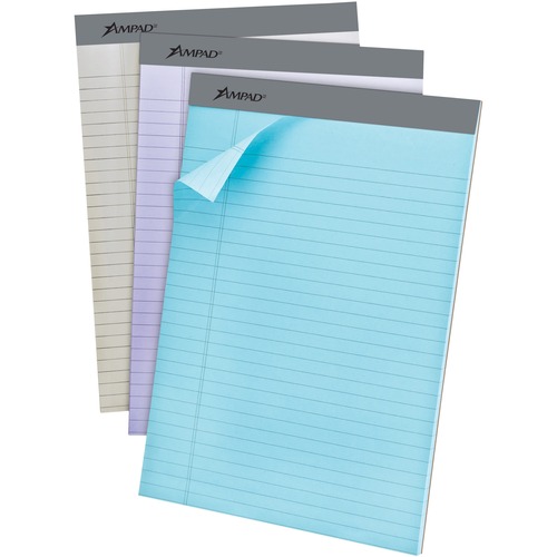 Pad, Legal, Pastel, 8.5x11 6/PK