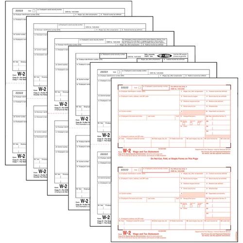 Form, Tax, W-2, 6 Point, Laser 50/PK