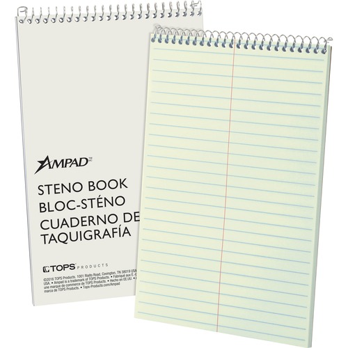 Book, Steno, Gregg, 80 Sheet, Green