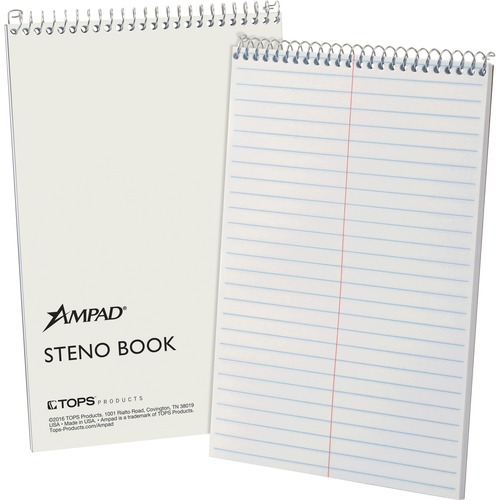 Book, Steno, Gregg, 70 Sheet, White