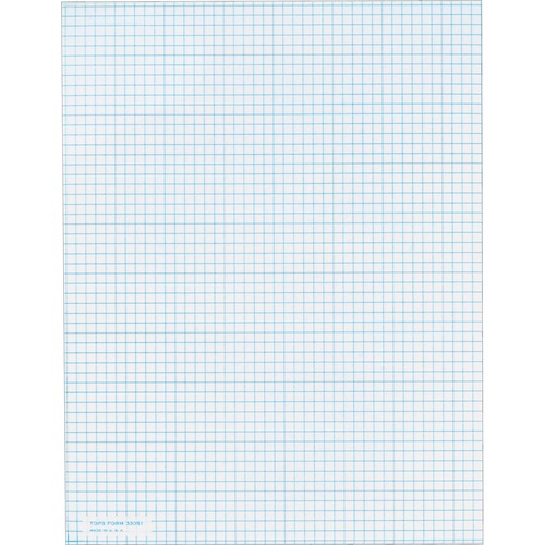 Pad, Quad, 5x5 Ruled, 50 Sheet, White