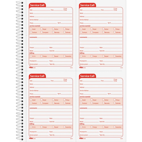 Book, Service Call, 2-Part