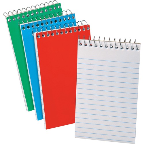Notebook, Pressboard Top, 3 x 5, 60 Sheets 3/PK